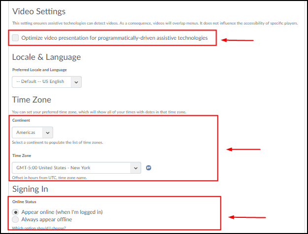 User Guide Account Settings